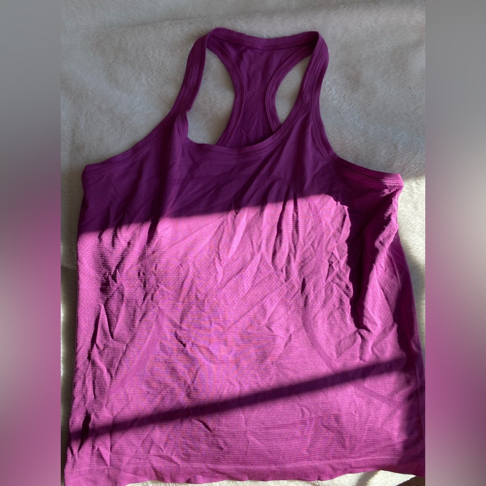 lululemon size 12 - vivid plumb tank top swiftley tech
